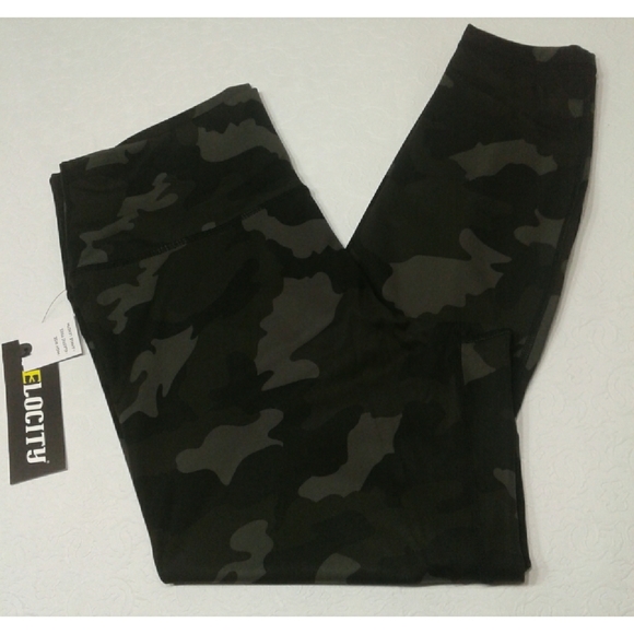 Velocity Pants - NEW Velocity camo olive combo Leggings plus size 1X